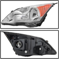 Set Of 2 Front Head Light Left Driver & Right Passenger Side Direct Replacement Compatible With 2007-2011 Honda CR-V HO2502129 HO2503129 33151SWAA01 33101SWAA01
