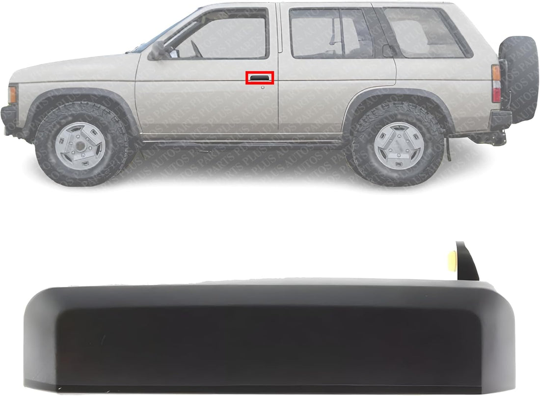 Front Exterior Door Handle Textured Left Driver Side Direct Replacement Compatible with 1986-1997 Nissan Pickup NI1310102 8060701A10