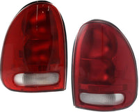 Set Of 2 Tail Light Assembly Right Passenger & Left Driver Side Direct Replacement Compatible With 1996-2000 Dodge Caravan / 1998-2003 Durango CH2801125 CH2800125 2AME76244A