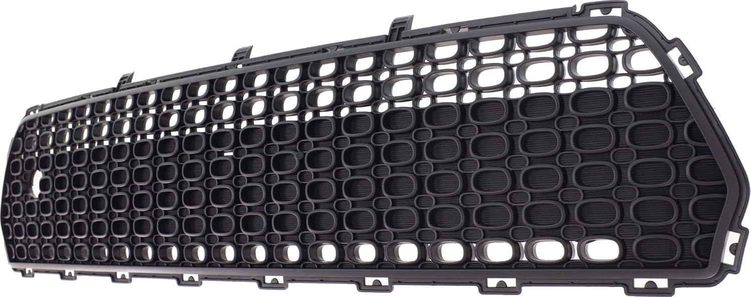 Front Bumper Center Grille Textured Gray Direct Replacement Compatible with 2014-2016 Kia Soul Ki1036119 86561b2000