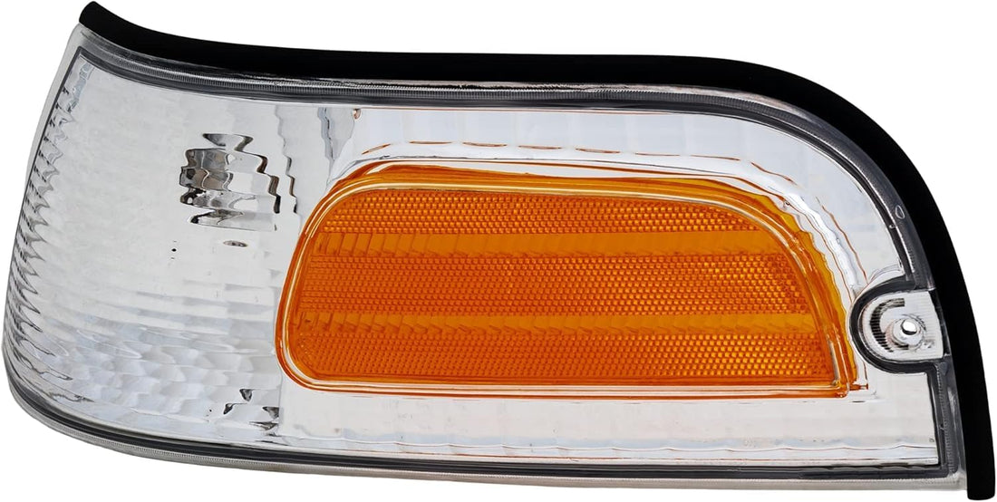 Front Corner Light Left Driver Side Direct Replacement Compatible With 1998-2011 Ford Crown Victoria FO2520147 XW7Z15A201BB