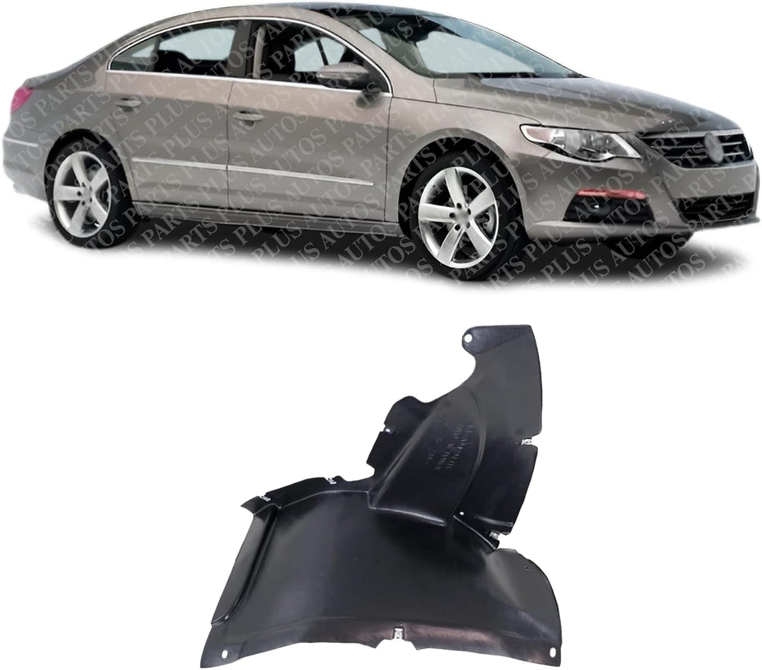Front Section Fender Liner Right Passenger Side Direct Replacement Compatible With 2013-2017 Volkswagen CC VW1249127 3C8805912B