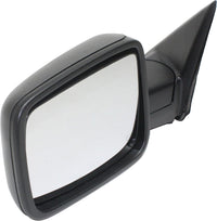Front Power Mirror Manual Folding Heated Textured Left Driver Side Direct Replacement Compatible With 2013-2018 Ram 1500/2500 CH1320354 68462819AA 68147863AS 68147863