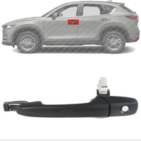 Front Exterior Door Handel Primed Left Driver Side Direct Replacement Compatible with 2003-2008 Mazda 6/2007-2015 CX-9 GJ6E59410K08