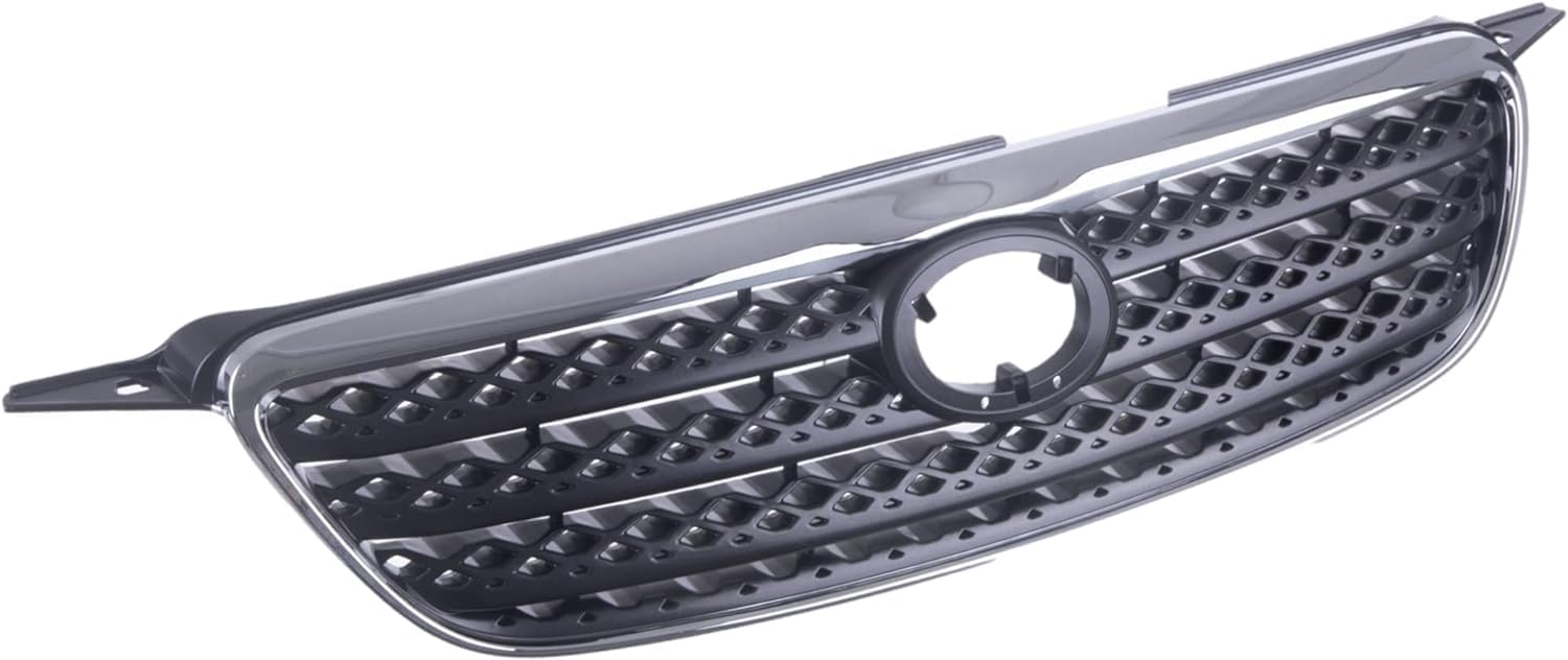 Front Grille Chrome Shell/Painted Dark Gray Insert Direct Replacement Compatible With 2005-2008 Toyota Corolla TO1200278 5310002090