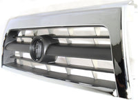 Front Grille Assembly Chrome Shell With Silver Insert Plastic Direct Replacement Compatible With 1996-1998 Toyota 4Runner TO1200202 5311135340