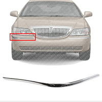 Front Bumper Molding Chrome Right Passenger Side Direct Replacement Compatible With1998-2002 Lincoln Town Car FO1059273 F8VZ17K833BA