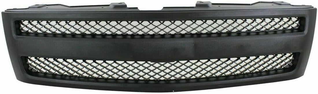 AUTOS PARTS PLUS Front Grille Textured Shell & Insert Direct Replacement Compatible With Chevrolet Silverado 1500 2007-2013 GM1200578 25810706 22829433