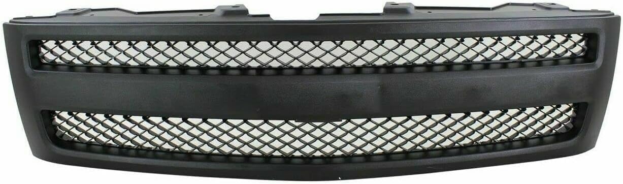AUTOS PARTS PLUS Front Grille Textured Shell & Insert Direct Replacement Compatible With Chevrolet Silverado 1500 2007-2013 GM1200578 25810706 22829433