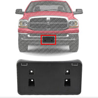 Front License Plate Bracket Direct Replacement Compatible with 2002-2009 Dodge Ram 1500/2003-2009 2500 3500 CH1068110 55077158AE