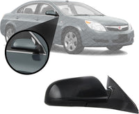 Front Power Mirror Manual Folding Non-Heated Primed Right Passenger Side Direct Replacement Compatible With 2007-2009 Saturn Aura / 2008-2012 Chevrolet Malibu GM1321342 20893751