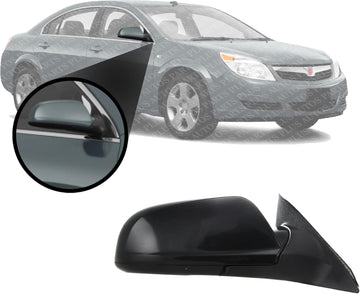 Front Power Mirror Manual Folding Non-Heated Primed Right Passenger Side Direct Replacement Compatible With 2007-2009 Saturn Aura / 2008-2012 Chevrolet Malibu GM1321342 20893751