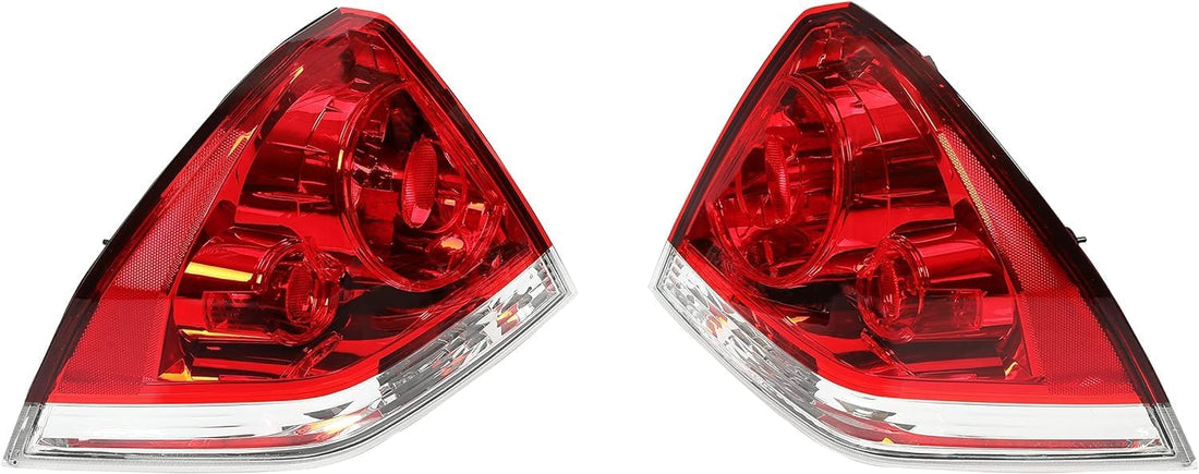 Set Of 2 Tail Light Assembly Left Driver & Right Passenger Side Direct Replacement Compatible With 2006-2013 Chevrolet Impala / 2014-2016 Limited GM2800193 GM2801193 25971598