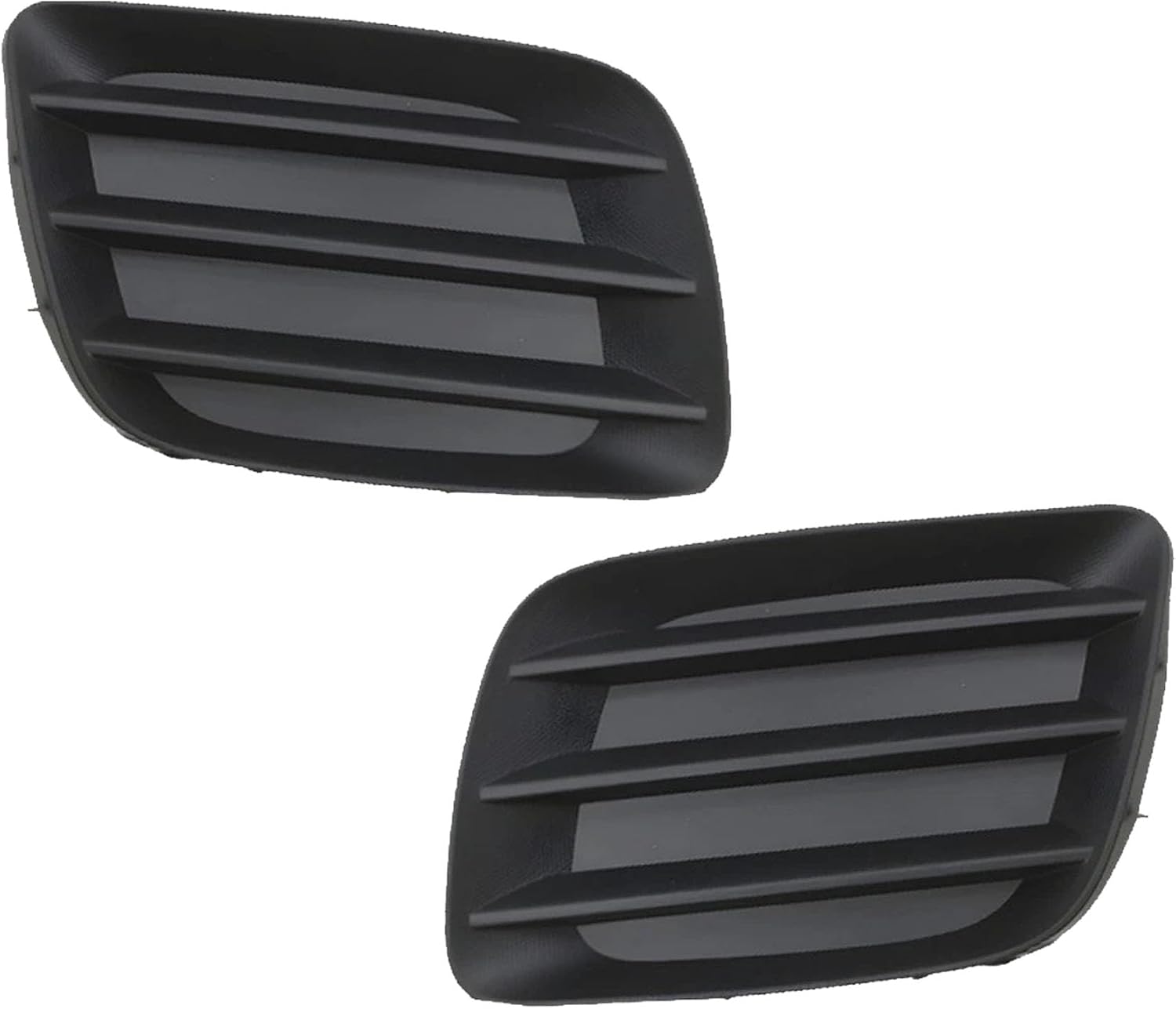 Front Bumper Cover Primed Plastic + Upper & Lower Grille + Fog Light Cover Left Driver & Right Passenger Side Direct Replacement Compatible With 2009-2010 Pontiac Vibe