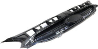 Front Bumper Upper Grille Textured Black Shell & Insert Direct Replacement Compatible With 2015-2017 Hyundai Accent HY1200184 863511R510