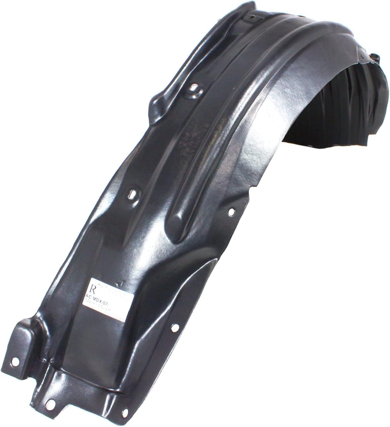 Front Fender Liner Right Passenger Side Direct Replacement Compatible With 2007-2013 Acura MDX AC1249123 74101STXA00