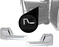 Set of 2 Front Interior Door Handle Chrome Left Driver & Right Passenger Side Direct Replacement Compatible with 2007-2011 Lincoln MKX FO1353153 FO1352153 7T4Z7822600BA 7T4Z7822601BA