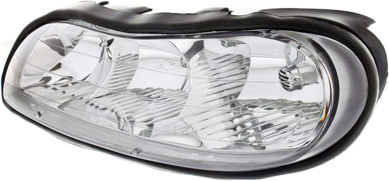 Set Of 2 Front Headlight Composite Assembly Right Passenger & Left Driver Side Direct Replacement Compatible With 2004-2005 Chevrolet Classic / 1997-2003 Malibu GM2502154 GM2503154