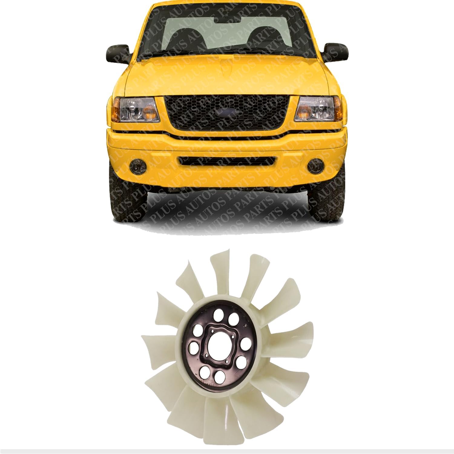 Front Radiator Cooling Fan Blade Direct Replacement Compatible With 1995-2008 Ford Ranger FO3112105 F57Z8600B