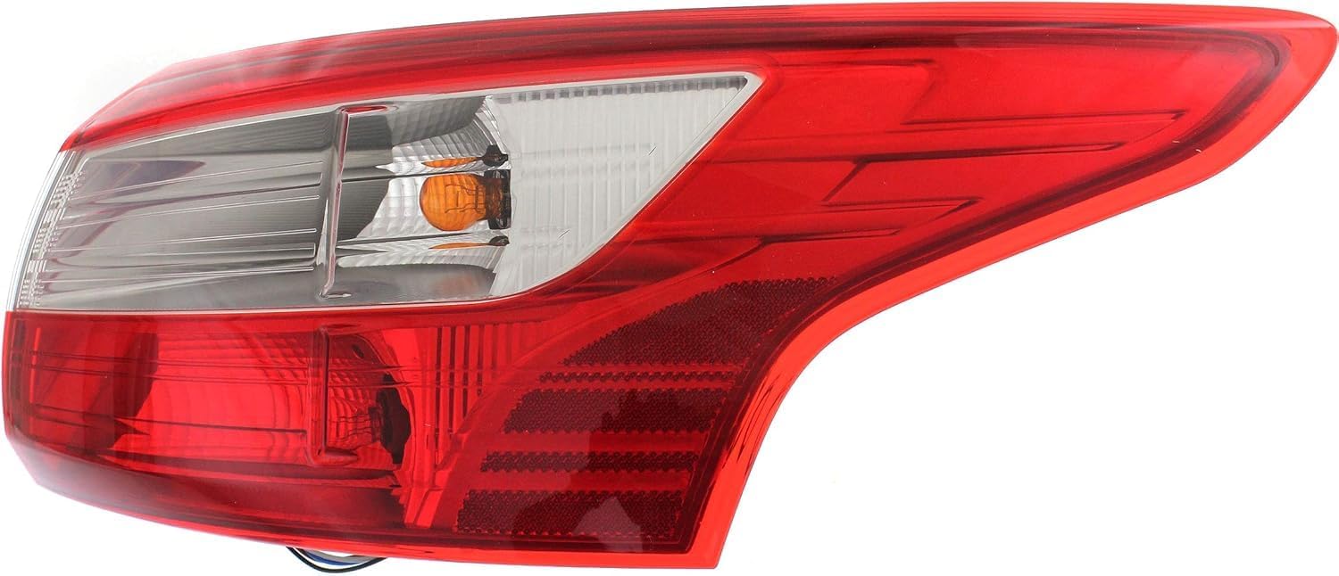 Tail Light Outer Assembly Right Passenger Side Direct Replacement Compatible With 2012-2014 Ford Focus FO2819151 DM5Z13404E