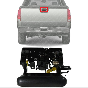 Rear Tail Gate Handle Textured Direct Replacement Compatible with 2002-2006 Chevrolet Avalanche GM1915115 15086873 19209650