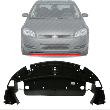 Front Lower Valance Air Deflector Textured Direct Replacement Compatible with 2006-2007 Chevrolet Monte Carlo / 2006-2013 Impala / 2014-2016 Impala Limited GM1007109 22744452