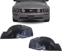 Set Of 2 Front Fender Liner Right Passenger & Left Driver Side Direct Replacement Compatible With 2005-2009 Ford Mustang FO1251130 FO1250129 5R3Z16102BA 5R3Z16103BA