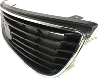 Front Grille Chrome Shell And Primed Insert Plastic Direct Replacement Compatible With 2006-2008 Kia Magentis/Optima KI1200122 863502G100