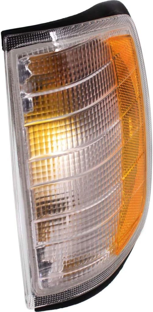 Front Corner Light Assembly Left Driver Side Direct Replacement Compatible With 1994-1995 Mercedes Benz E-Class MB2520105 1248261143