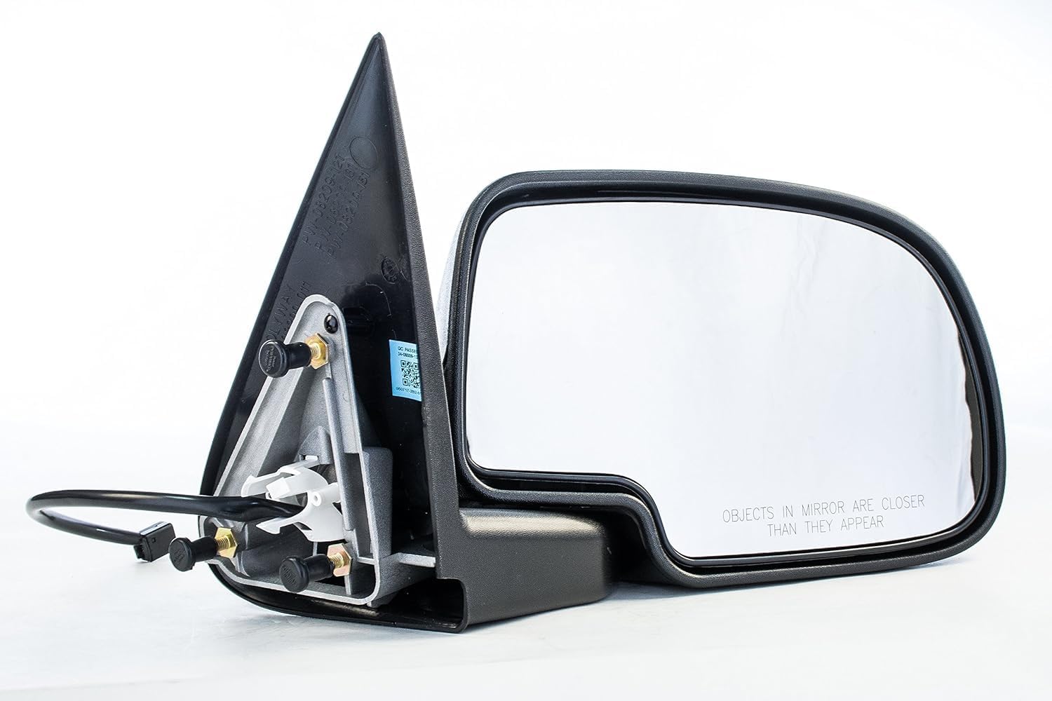 Front Power Mirror Manual Folding Non-Heated Chrome Right Passenger Side Direct Replacement Compatible With 1999-2002 Chevrolet Silverado/GMC SIERRA GM1321174 15172248
