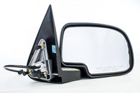 Front Power Mirror Manual Folding Non-Heated Chrome Right Passenger Side Direct Replacement Compatible With 1999-2002 Chevrolet Silverado/GMC SIERRA GM1321174 15172248
