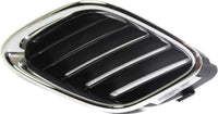 AUTOS PARTS PLUS Set Of 3 Front Center Grille + Left Driver & Right Passenger Side Chrome Shell & Black Insert Direct Replacement Compatible With 2003-2007 Saab 9-3 SB1200103 SB1200104 SB1200102