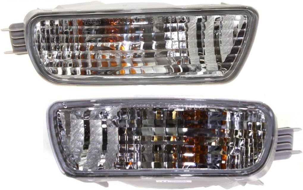 Front Bumper + Grille + Upper + Valance + Fillers + Headlight + Signal & Corner Lamp Left & Right Side Direct Replacement Compatible With 2001-2004 Toyota Tacoma 2WD TO1095131