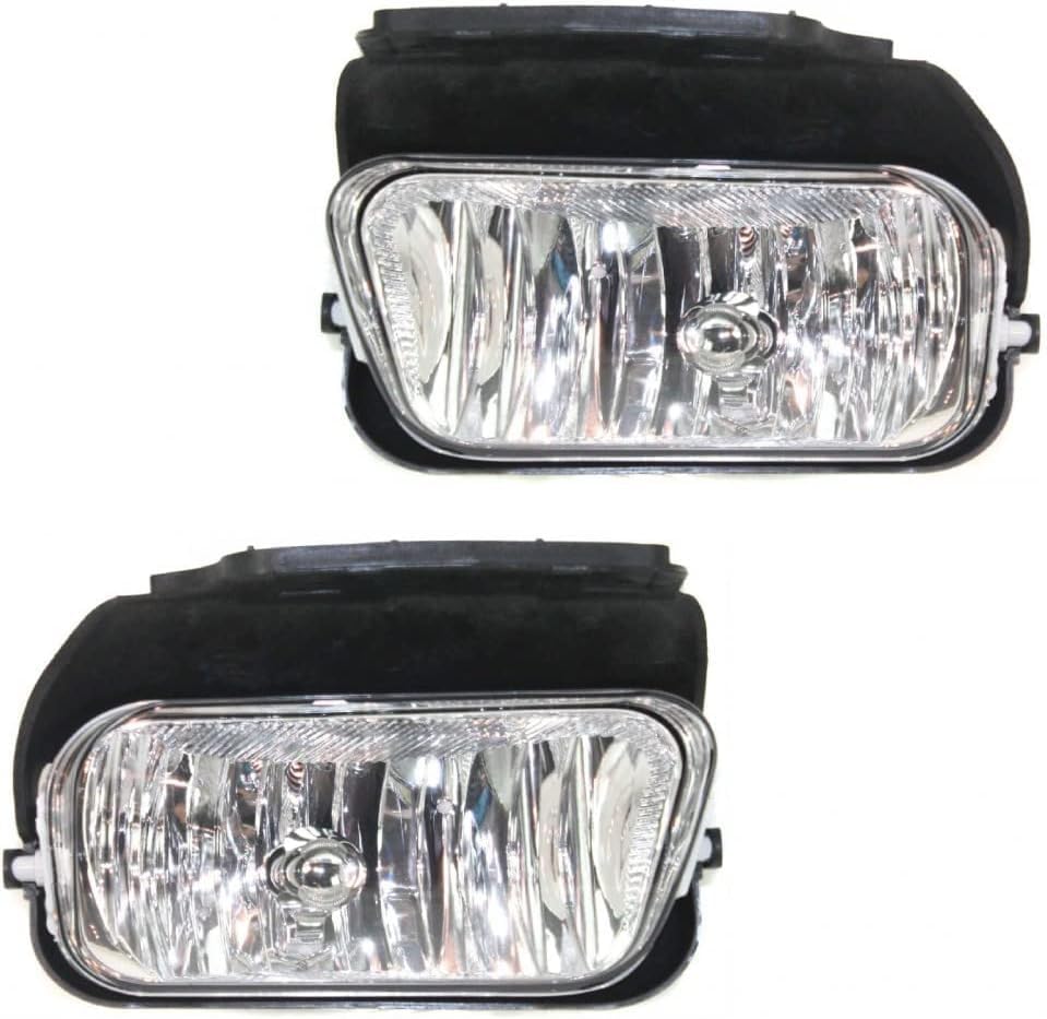 Front Bumper Primed Steel + Grille + Upper Cover + Lower Valance + Brackets + Headlights + Fog Lamps Left & Right Direct Replacement Compatible With 2003-2006 Chevrolet Silverado 1500