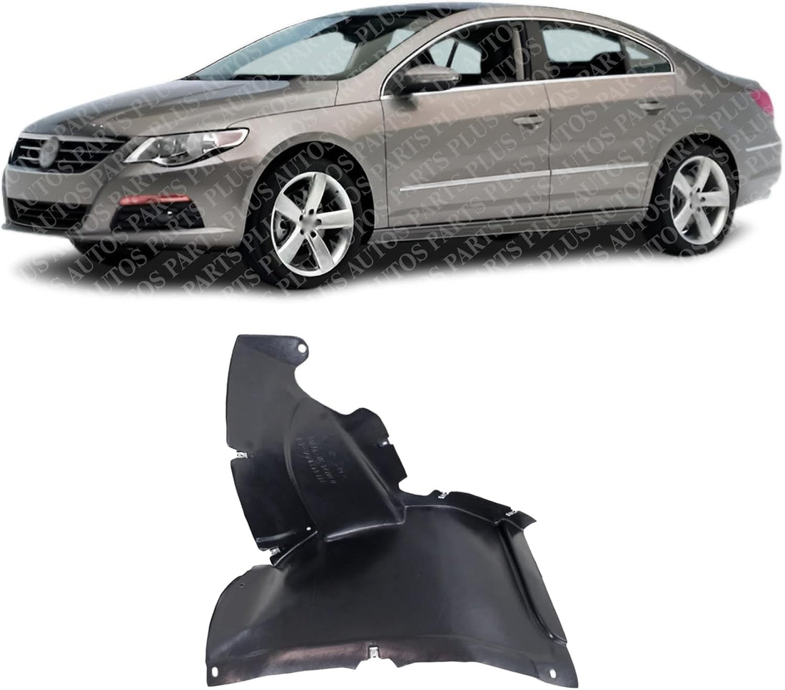 Front Section Fender Liner Left Driver Side Direct Replacement Compatible With 2013-2017 Volkswagen CC VW1248127 3C8805911D