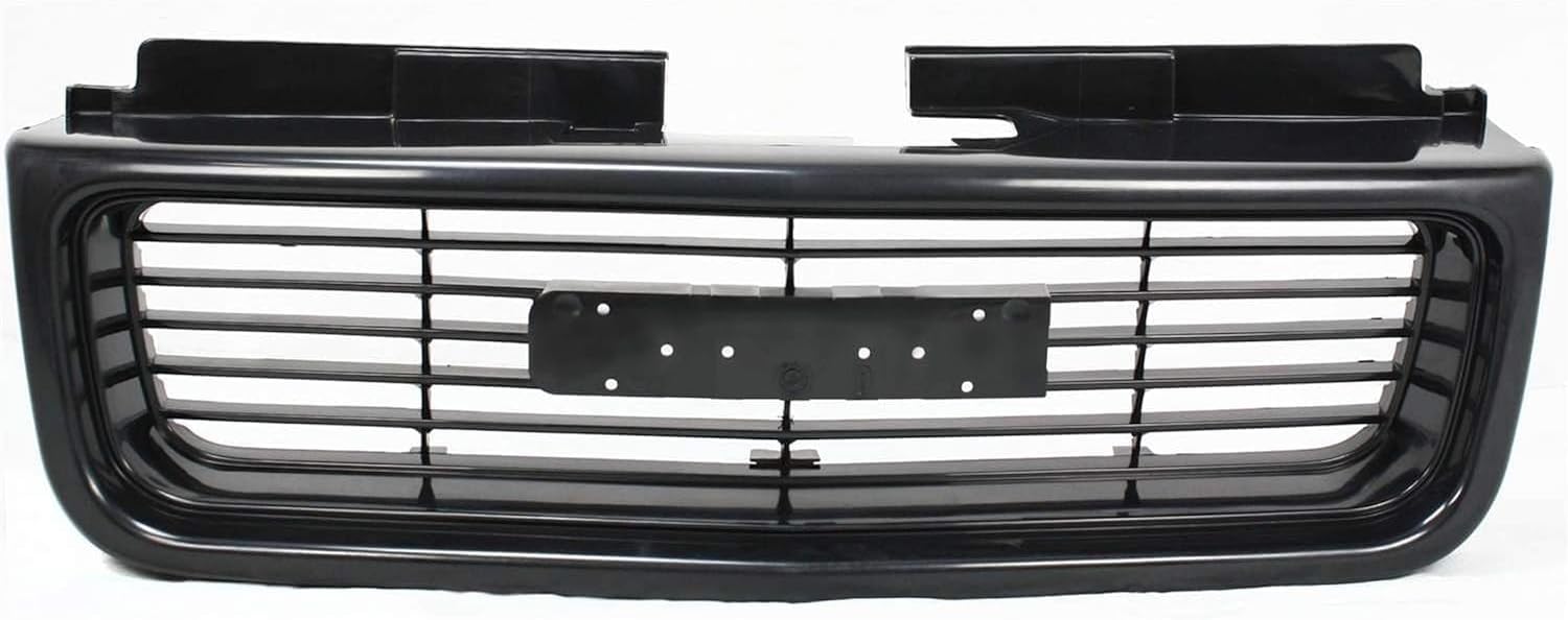 Front Grille Textured Shell And Insert Direct Replacement Compatible With 1998-2005 GMC Jimmy / 1998-2004 Sonoma GM1200436 12472678