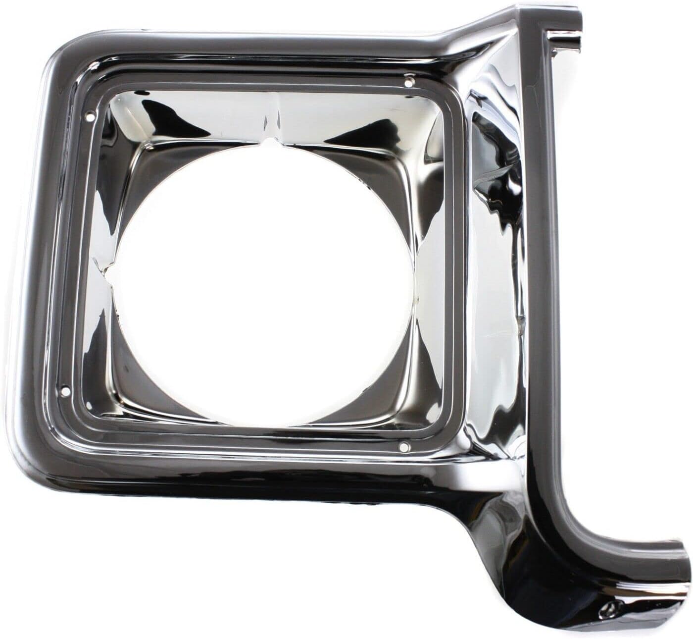 Set Of 2 Head Light Door Chrome Left Driver & Right Passenger Side Direct Replacement Compatible With 1973-1978 C/K Series / 1973-1980 GMC Suburban GM2512134 GM2513134