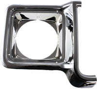 Set Of 2 Head Light Door Chrome Left Driver & Right Passenger Side Direct Replacement Compatible With 1973-1978 C/K Series / 1973-1980 GMC Suburban GM2512134 GM2513134