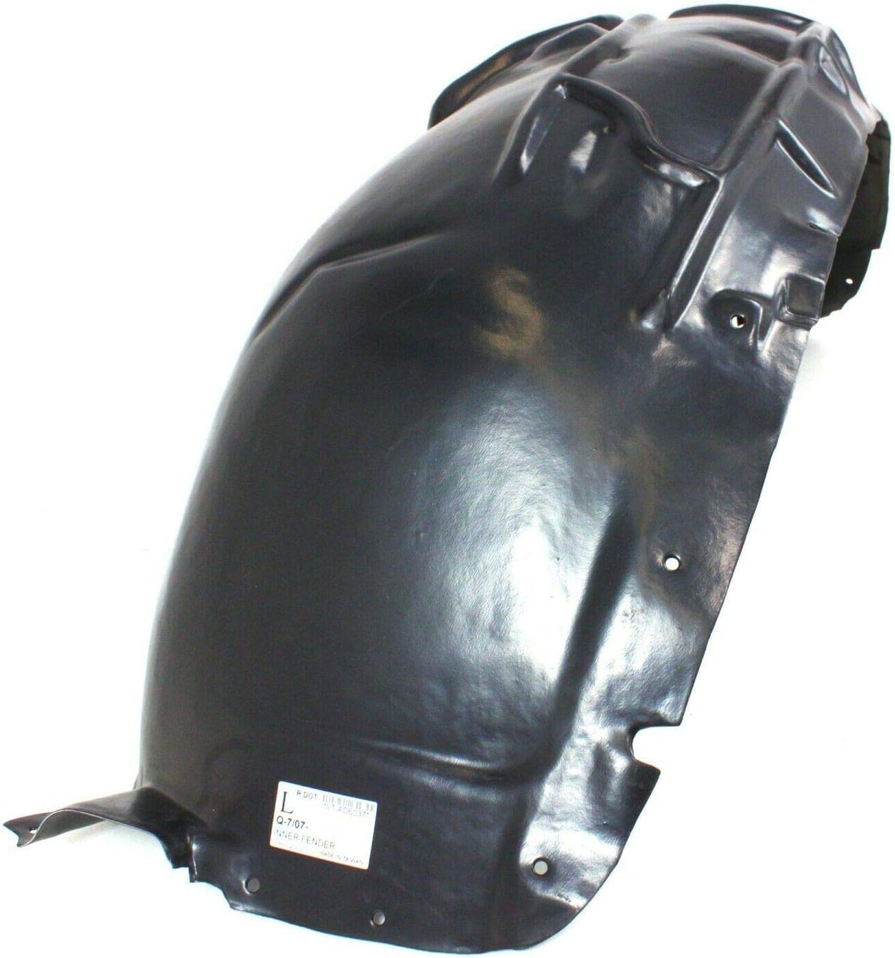 Front Fender Liner Left Driver Side Direct Replacement Compatible With 2007-2015 Audi Q7 AU1248110 4L0809961B