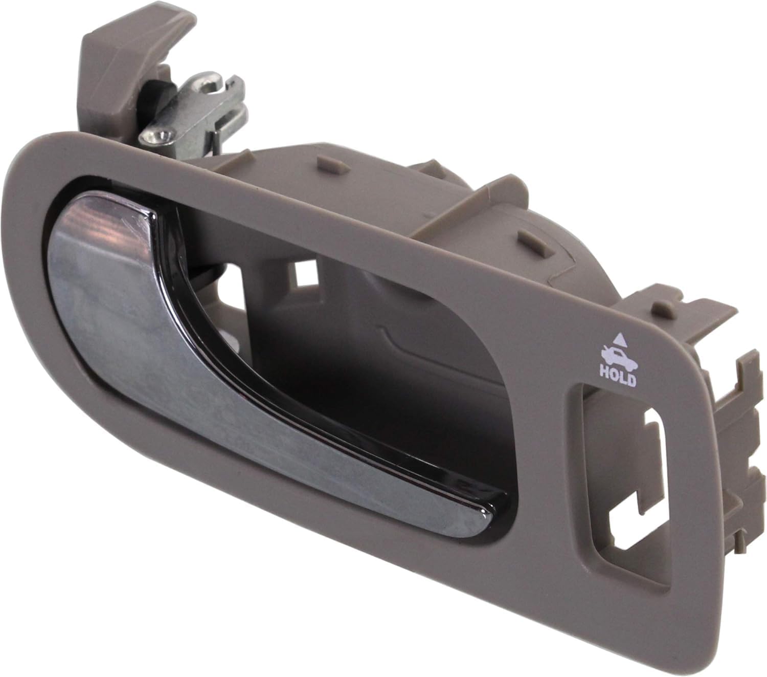 Front Interior Door Handel Light Gray Bezel with Chrome Lever Direct Replacement Compatible with 2005-2009 Buick Lacrosse/Allure GM1352161 15779701