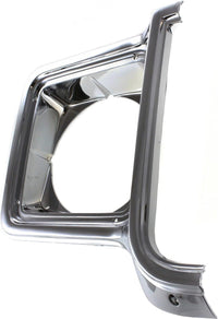 Set Of 2 Head Light Door Chrome Left Driver & Right Passenger Side Direct Replacement Compatible With 1973-1978 C/K Series / 1973-1980 GMC Suburban GM2512134 GM2513134