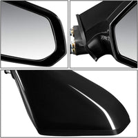 Front Power Mirror Manual Folding Non-Heated Left Driver Side Direct Replacement Compatible With 2006-2009 GMC Envoy GM132042915808571