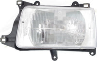 Front Head Lights Assembly + Corner + Signal Lamps Plastic Left Driver & Right Passenger Side Direct Replacement Compatible With 1993-1998 Toyota T100 TO2530118 TO2531118