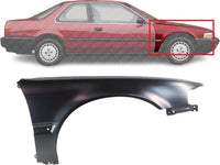 Front Fender Steel Primed Right Passenger Side Direct Replacement Compatible With 1990-1993 Honda Accord HO1241109 60211SM4A01ZZ