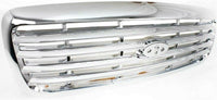 Front Grille Chrome Shell & Insert Plastic Direct Replacement Compatible With 1998-2011 Ford Crown Victoria 6W7Z8200BA-PFM