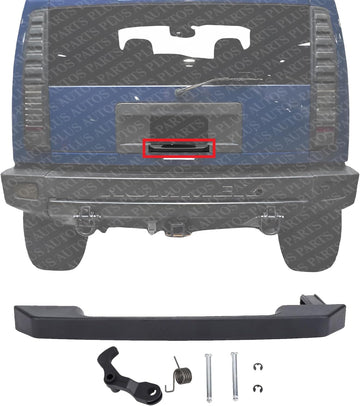 Tailgate Outside Handle Lever Only Textured Direct Replacement Compatible with 2003-2009 Hummer H2 15135441