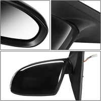 Front Power Mirror Manual Folding Non-Heated Primed Right Passenger Side Direct Replacement Compatible With 2014-2016 Mazda 3 MA1321179 BHS269121E-PFM BJT869121A