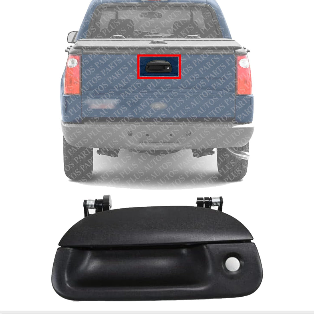 Rear Tail Gate Handle Direct Replacement Compatible with 1997-2003 Ford F-150/1999-2007 F-Series Super Duty FO1915115 7L3Z9943400AA