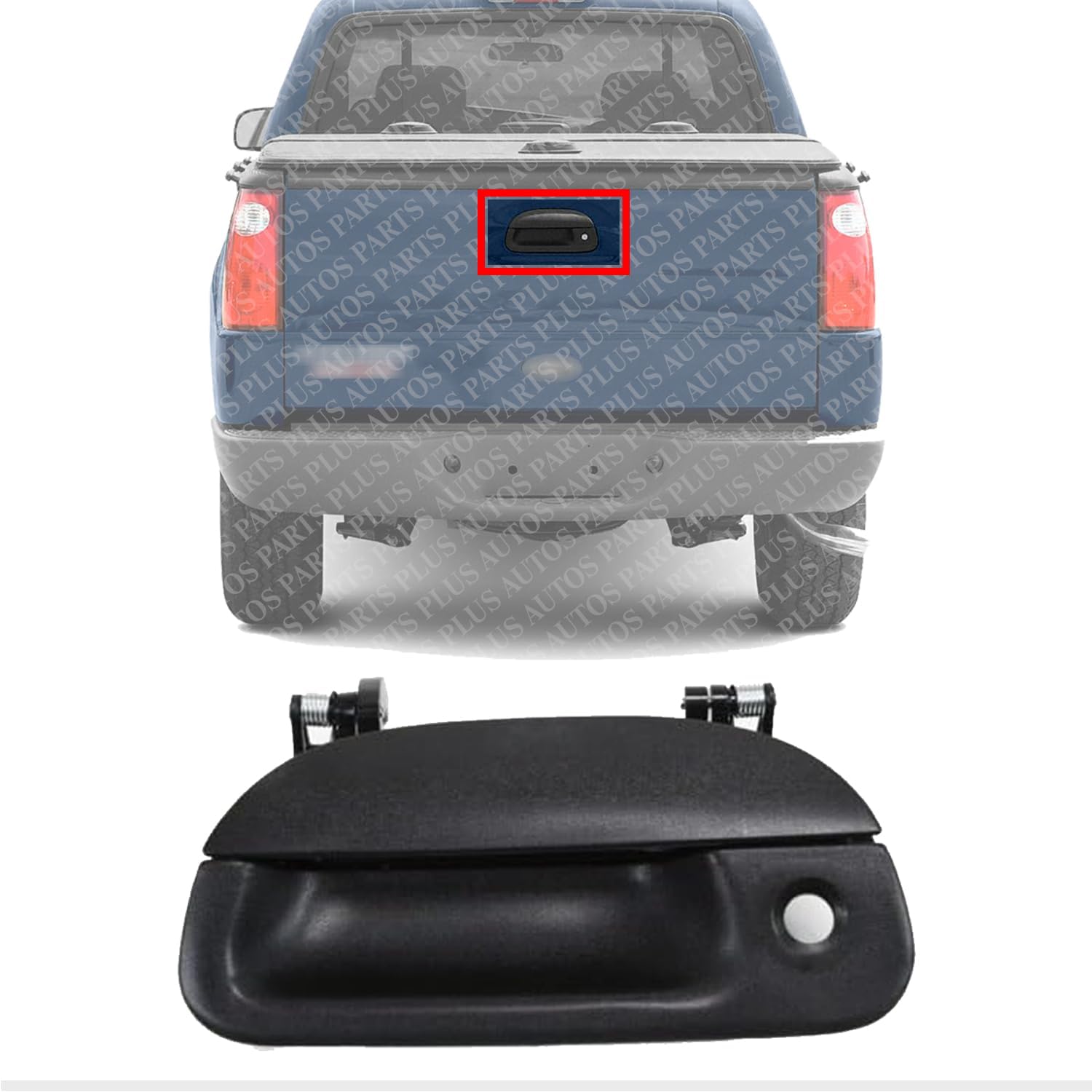 Rear Tail Gate Handle Direct Replacement Compatible with 1997-2003 Ford F-150/1999-2007 F-Series Super Duty FO1915115 7L3Z9943400AA