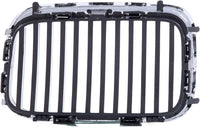 Front Grille Chrome Shell With Black Insert Right Passenger Side Direct Replacement Compatible With 1992-1996 BMW 3-Series BM1200114 51138122238